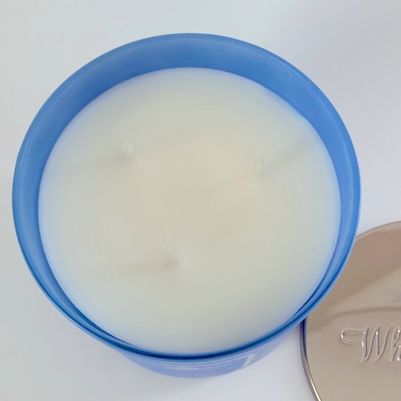 💙 BATH & BODY WORKS MIDNIGHT BLUE CITRUS SCENTED 3 WICK CANDLE 🕯️ NWT ‼️ - Picture 4 of 7